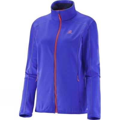 Chaquetas Salomon Discovery Full Zip Midlayer Mujer Moradas - Chile AON341286